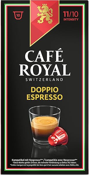 Amazon Cafe Royal ネスプレッソ用互換カプセル ドッピオエスプレッソ 10カプセル入り 10箱 Cafe Royal カフェロイヤル カフェポッド コーヒーカプセル 通販