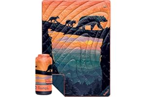 Rumpl Original Puffy Great Smoky Mountains - Bear Crossing National Park Blanket for Camping and Outdoors, V2, Great Smoky Mountains - Bear Crossing