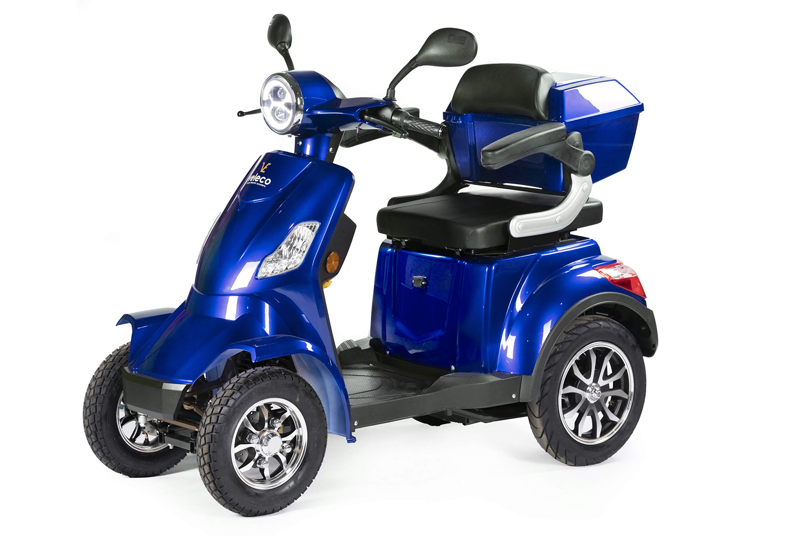 Buy VELECO 4 Wheeled Electric Mobility Scooter 1000W Faster LithiumIon