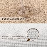 Non Slip Bath Mat 2 Pack Thick Microfiber Beige 40x60cm 50x80cm view 4