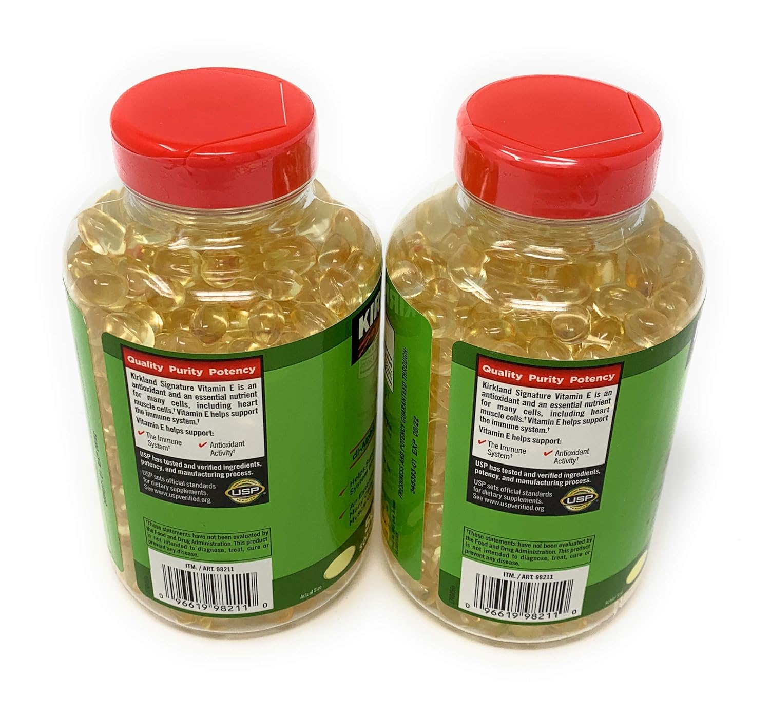 Kirkland Signature, Vitamin E 400 IU brdqt 500 Softgels (Pack of 2) 2