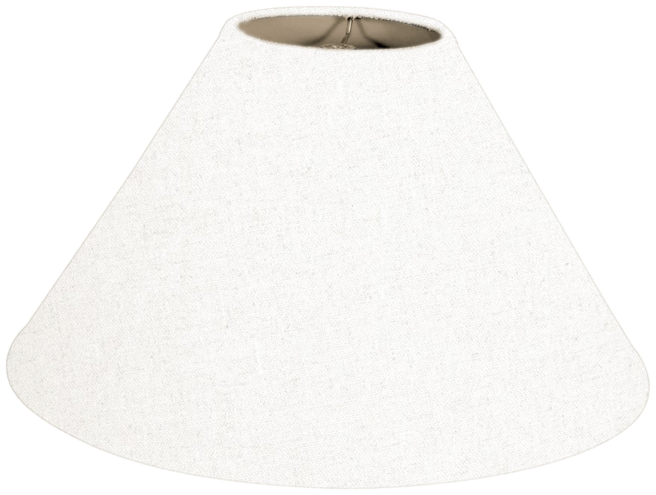Royal Designs Coolie Empire Hardback Lamp Shade, Linen White, 7 x 20 x 12