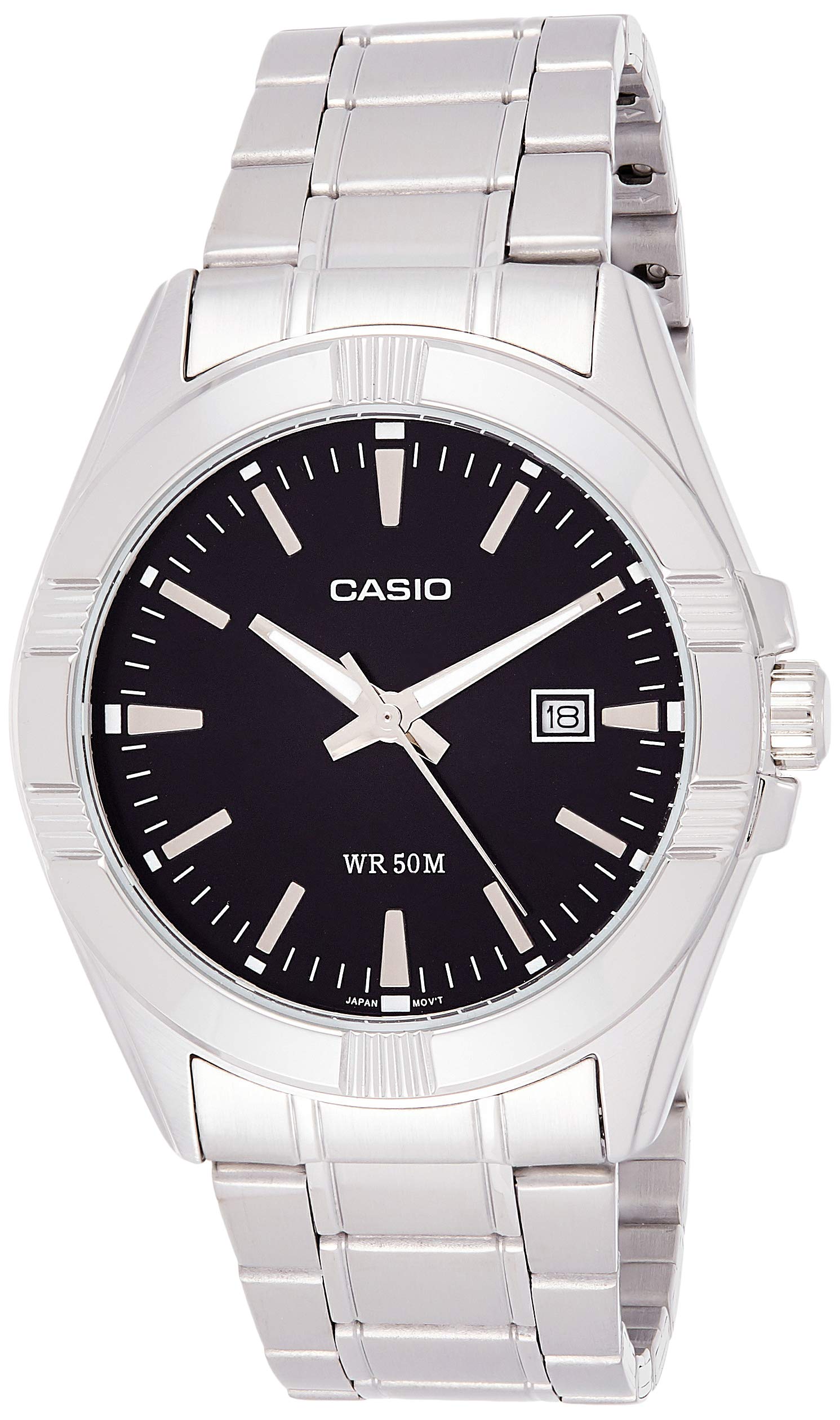 casio classic silver watch