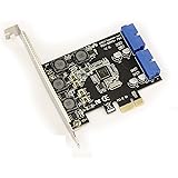PCIE to USB 3.0 SUPERSPEED CONTROLLER CARD - 4 PORTS VIA 2x INTERNAL 19 PIN CONNECTOR - PCI EXPRESS 1x - CHIPSET : NEC