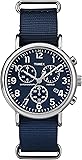 Timex Weekender Unisex-Adult Quartz Watch, Chronograph Display and Leather Strap