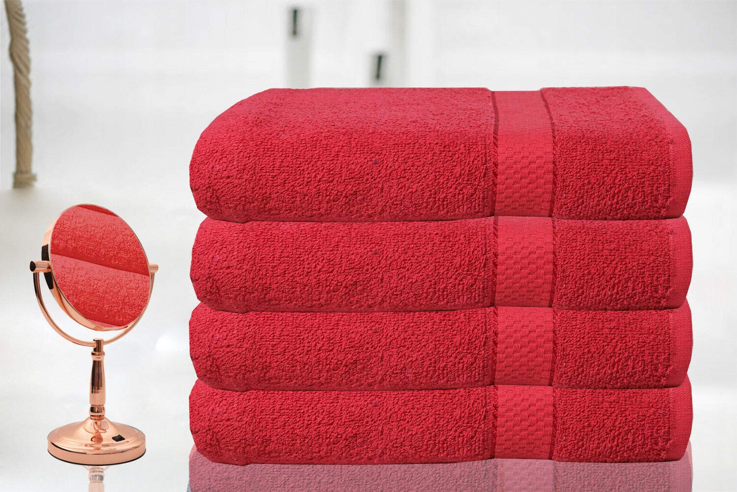 Casabella Luxury Pack Of 4 Bath Sheet 100 Egyptian Cotton Super Soft