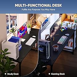 DUMOS 63 Inch Office Computer Desk Modern Simple