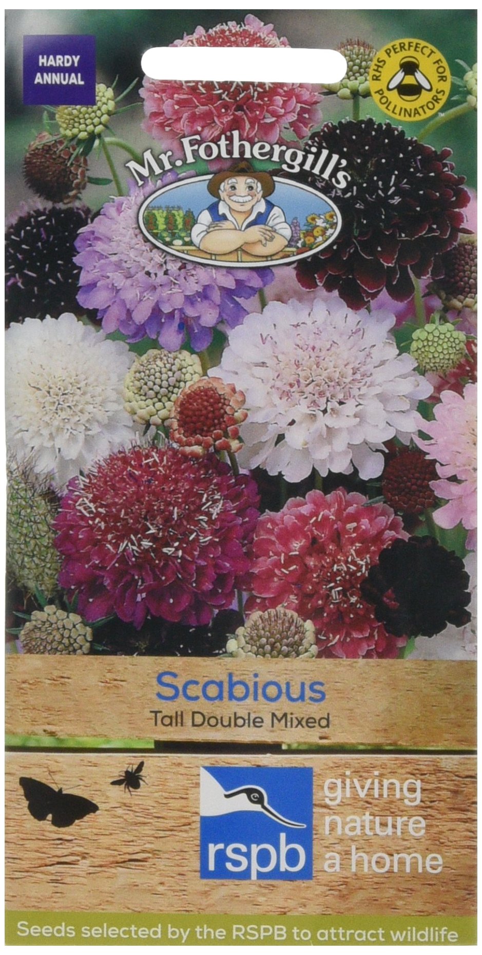 Mr. Fothergill's Tall Double Scabious Mixed Flower Seeds