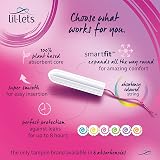 Lil-Lets Non-Applicator SmartFit Tampons 16 Count Medium to Heavy Flow view 3
