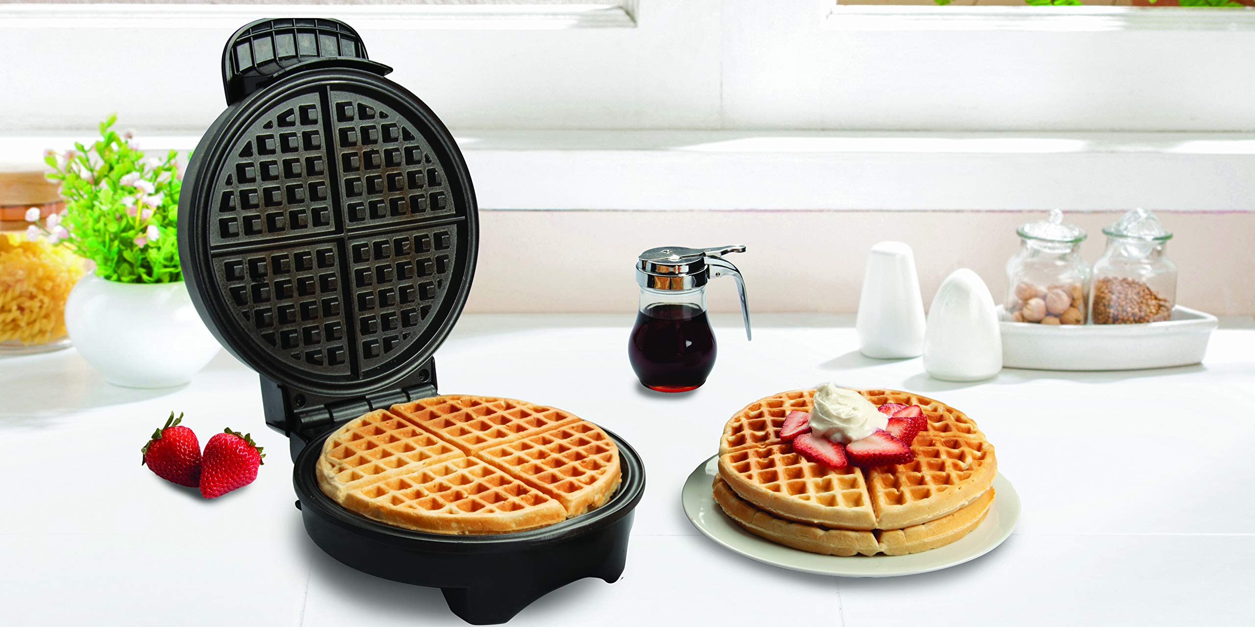 Waffle Maker by Cucina Pro NonStick Waffler Iron with Adjustable