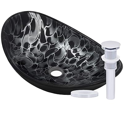 Buy Miseno Mno G1308210 Bn Miseno Mno G1308210 Oval 21 1 2 Tempered Glass Vessel Bathroom Sink Online In Indonesia B01166anqc