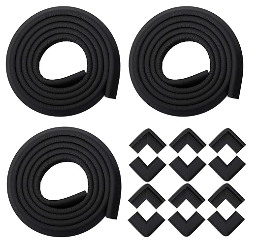 Store 2508  Child Safety Strip Cushion and Corner Guards for Baby, Proofing with Free Lock, Door