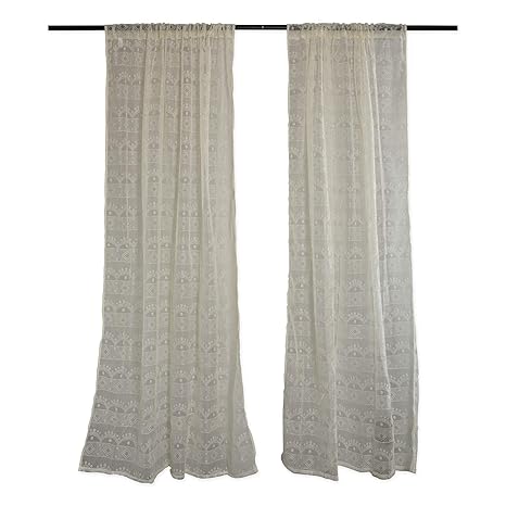 Buy Dii Sheer Lace Decorative Window Treatments For Bedroom