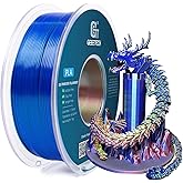Geeetech Silk PLA Tri Color Filament 1.75mm 3D Printer Filament, Coextrusion Red Blue Green Tri-Colors Metal-Like Shiny Silk PLA Filament, 1kg (2.2lbs) 1 Spool, Dimensional Accuracy +/- 0.02 mm
