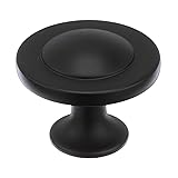 Amerock | Cabinet Knob | Matte Black | 1-1/4 inch