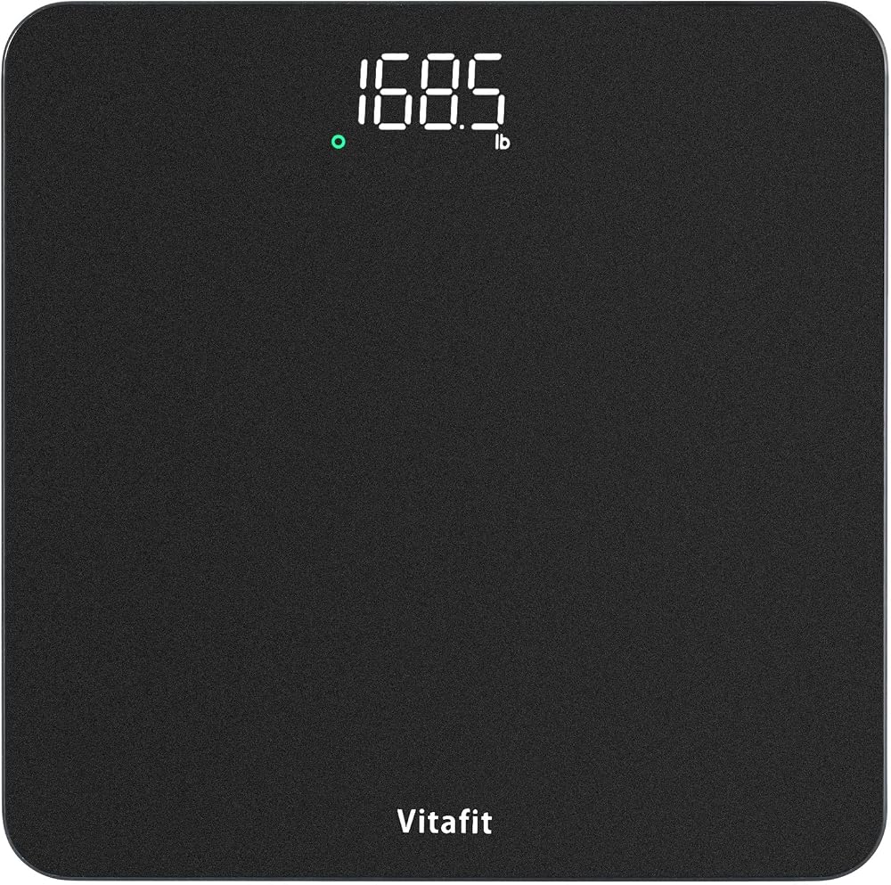 Vitafit Body Weight Scale Digital 0.1 lb 28st 400lb 182kg Spray Silver
