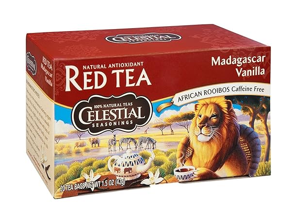 CELESTIAL SEASONINGS ROOIBOS TEA, MADAGASCAR VANILLA 20 EA (PACK OF 18)