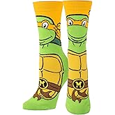 Odd Sox, Nickelodeon TMNT Teenage Mutant Ninja Turtles, 90's Cartoon, Fun Socks