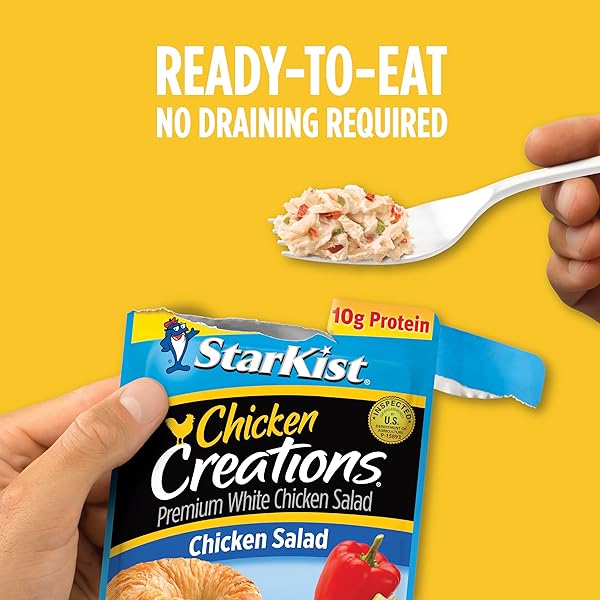 STARKIST CHICKEN CREATIONS, CHICKEN SALAD, SINGLE SERVE POUCH, 2.6 OZ