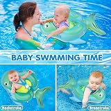NYOBABE Baby Swimming Float with UPF50+ Canopy Anti-Flip Tail 6-36 Months view 4