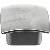 Laurey 74528 Square Cabinet Hardware Knob Aventura, 1 1/2-Inch, Satin Nickel