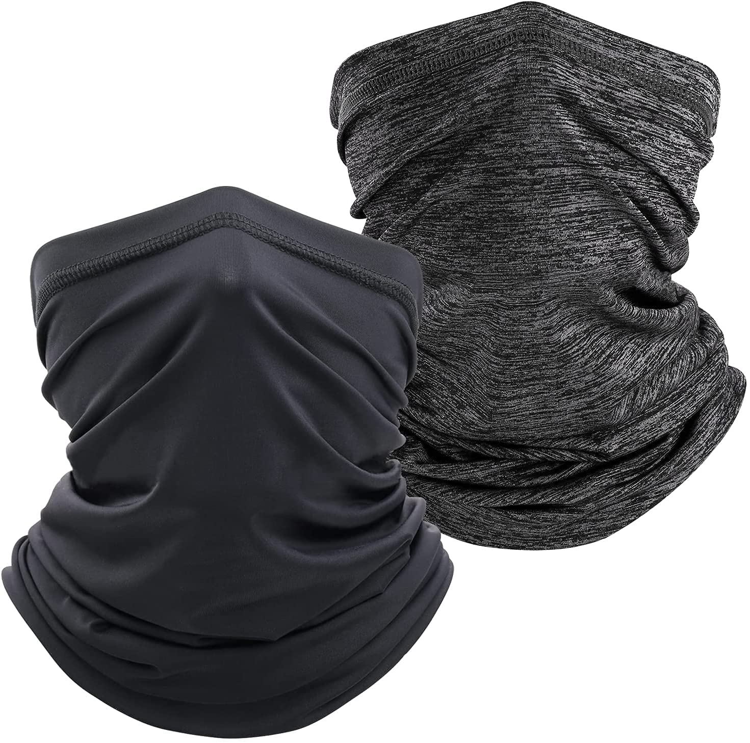 MABUSIYI 2 Pieces Neck Warmer Gaiter, Multifunctional Winter Face Cover Motorcycle Headwear/Neckwear, Winter Neck Face Mask Cover for Men Women