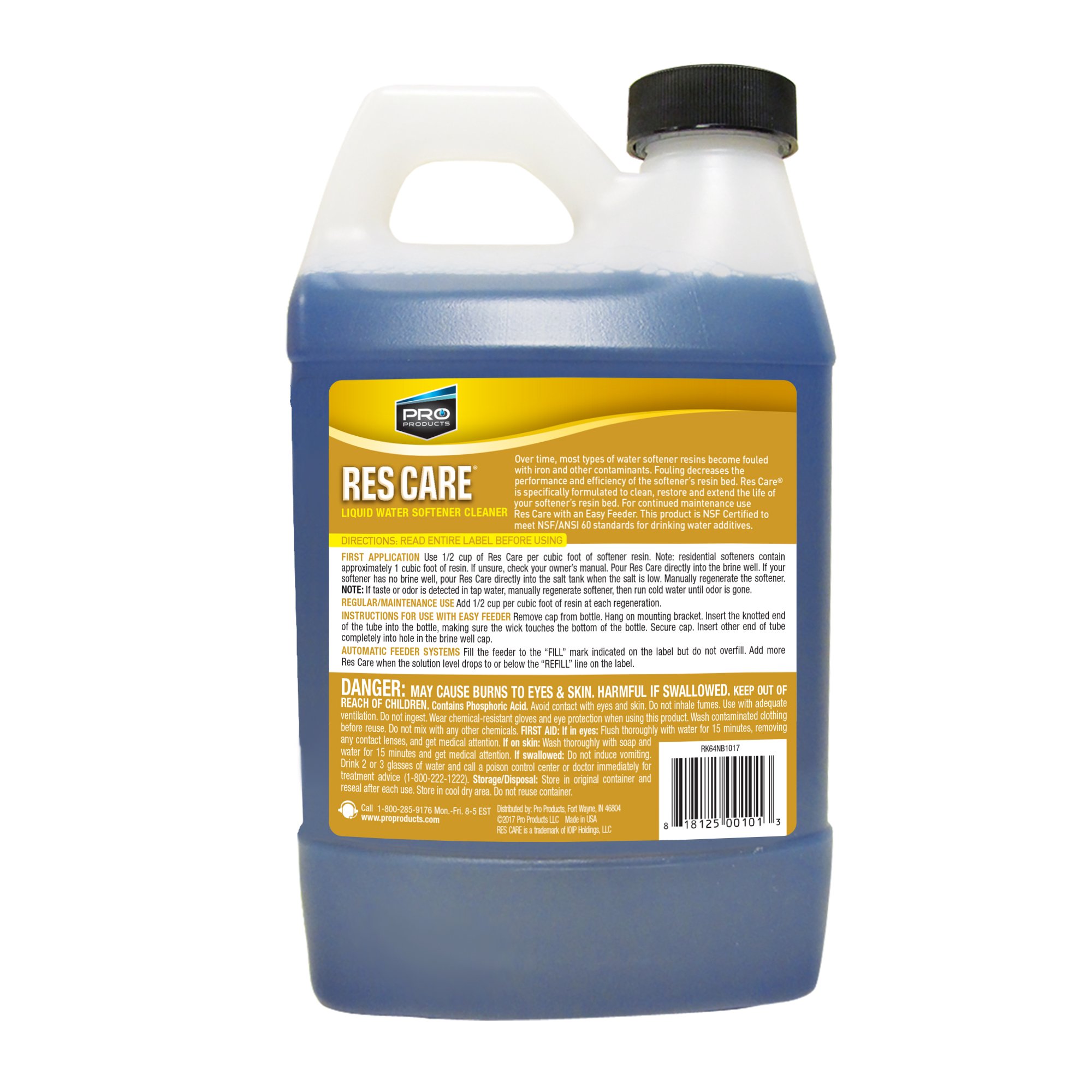 ResCare RK64N AllPurpose Water Softener Cleaner Liquid Refill, 64