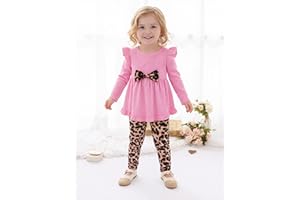 Toddler Girl's 2 Piece Outfits Cardigan and Pleated Aline Skirts Set