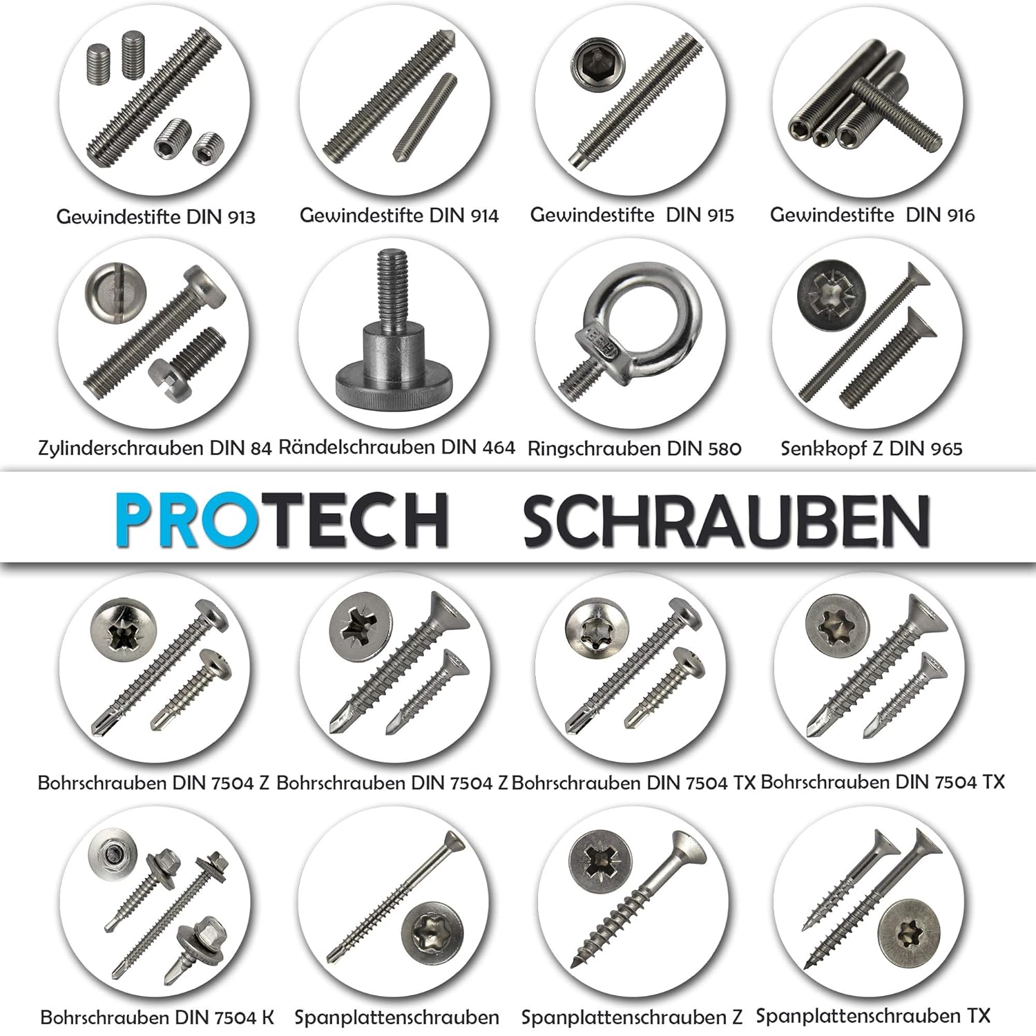 Baumarkt Flachrund-Schrauben 50 Stück M6x35 Edelstahl A2 V2A