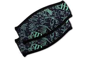 Flow Scuba Gear Diving Mask Slap Straps - Neoprene Cover for Dive and Snorkel Masks…