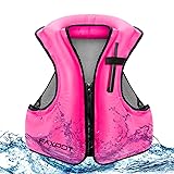 Faxpot Inflatable Snorkel Vest Adult, Snorkeling