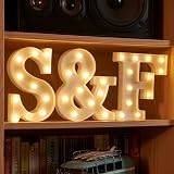 Auraglow LED Alphabet Letter & Number Lights Battery Powered, 4 Hour Timer view 6