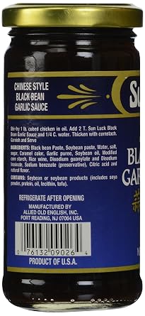Sun luck sauce Black bean garlic 8oz (076132090264)