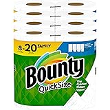 Bounty Quick Size Paper Towels, White, 4 Packs Of 2 Family Rolls = 8 Family Rolls
