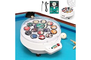 Newhai Upgraded Billiard Ball Cleaner Machine 16 Balls Pool Ball Cleaning Machine Electric Pool Ball Polisher 110v