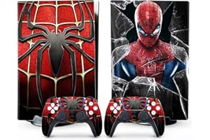 ALMUCHER Premium PS5 Skin & Cover for Disc Version - Anti-Scratch Protective Decal with Precision-Cut Fit | Removable Vinyl Wrap for PS5 Console and Controller | Easy Installation & Stylish Customization