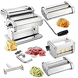 Pasta Maker Deluxe Set 5 pc Steel Machine w