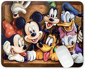 Mickey Mouse and Donald Duck and Goofy Mouse Pad Office Mouse Pad Gaming Mouse Pad Mat Mouse Pad