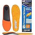 PowerStep Pulse Thin Orthotics - Arch Support Inserts + Pain Relief for Cleats & Tight Running Shoes - Insoles for Plantar Fasciitis, Mild Pronation & Shin Splints - Made in USA (M 11-11.5)