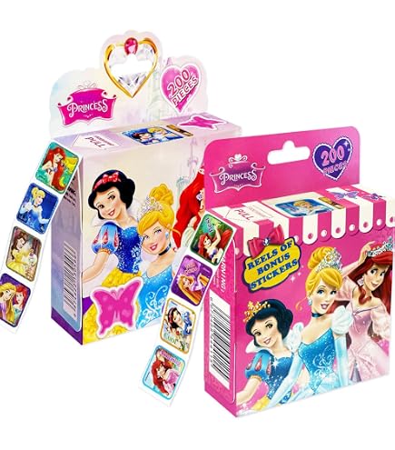 The Little Mermaid Töpfchentraining-Aufkleber-Set – über 295 Ariel-Sticker, Inkl. Disney Prinzessinnen-Aufkleber & Türhänger