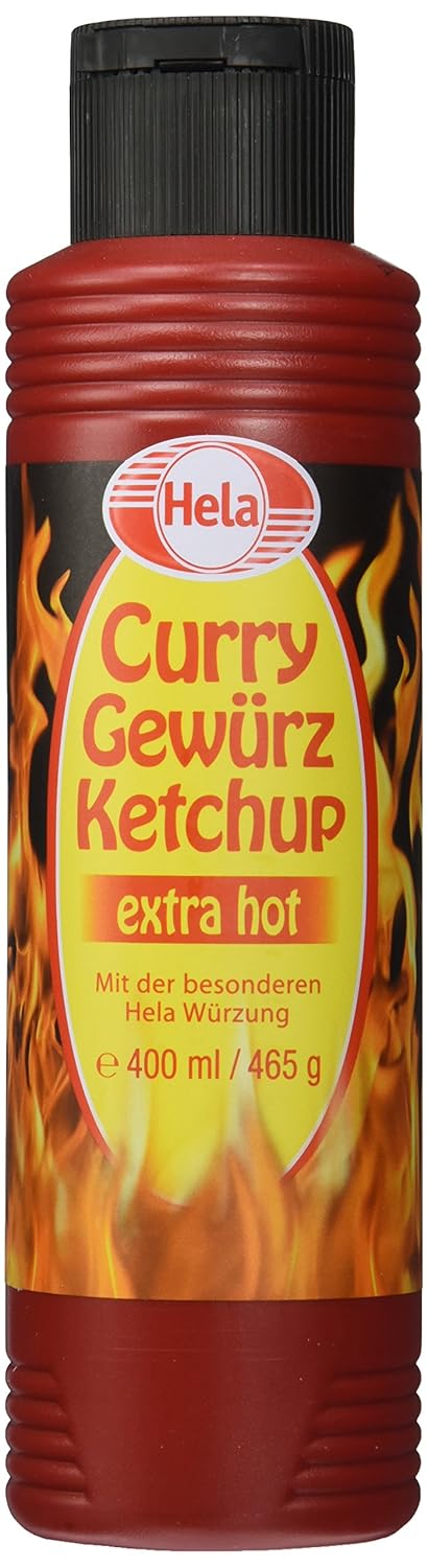 Hela Curry Gewürz Ketchup Extra Hot 400 ml, 6er Pack (6 x 400 ml ...