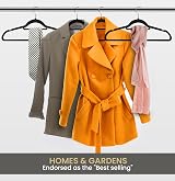 Utopia Home Velvet Hangers 50 Pack with Tie Bar - Non-Slip, 360 Degree Hook view 5