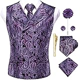 Hi-Tie Men's Victorian Suit Vest Steampunk Gothic