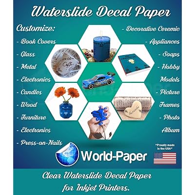 Transparent Inkjet Water Slide Decal Paper 8.5 x Philippines | Ubuy