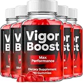 (5 Pack) Vigor Boost Gummies for Men, Supplement Formula (300 Gummies)
