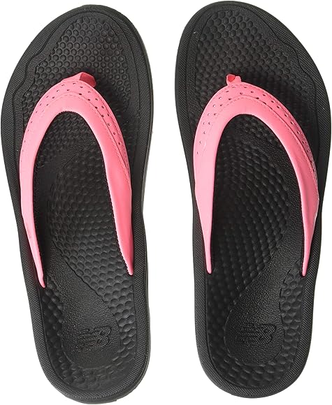 black strap flip flops