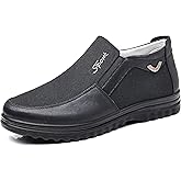 COSIDRAM Mens Casual Loafers Shoes Ankle High Lightweight Moccasins for Adult Male