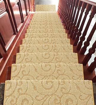 Zengai Teppich Treppenlaufer Treppe Stufenmatten 5er Sparset