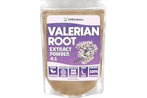 XPRS Nutra Valerian Root Extract Powder 4:1 - Premium Valerian Root Powder for Cognition - Vegan Friendly Herbal Sleep Assist (8 Ounce)
