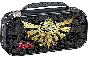 RDS – Officially Licensed Game Traveler Zelda Case for Nintendo Switch OLED & Nintendo Switch - Adjustable Viewing Stand, Bonus Game Cases, & Deluxe Carry Handle